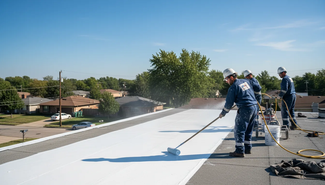 Commercial roof coating in Lansford, PA near me